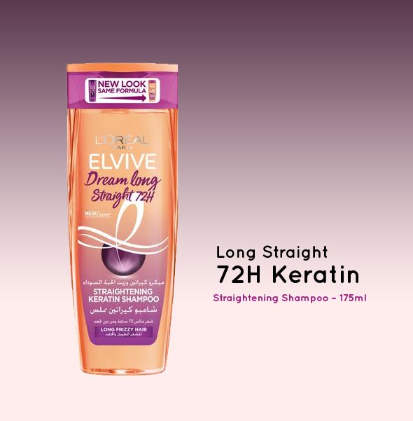 L’Oréal Paris Elvive Dream Long Straight 72H Keratin Straightening Shampoo – 175ml