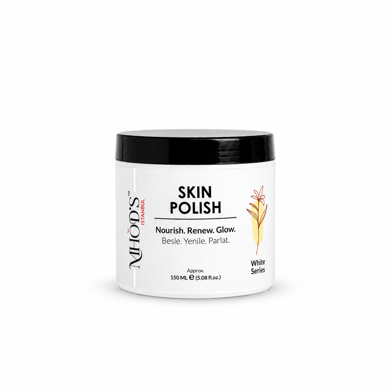 MHOD’S Skin Polish 150ml MHOD’S Skin Polish – Exfoliating & Brightening Facial Polish, 150ml Jar - Image 1