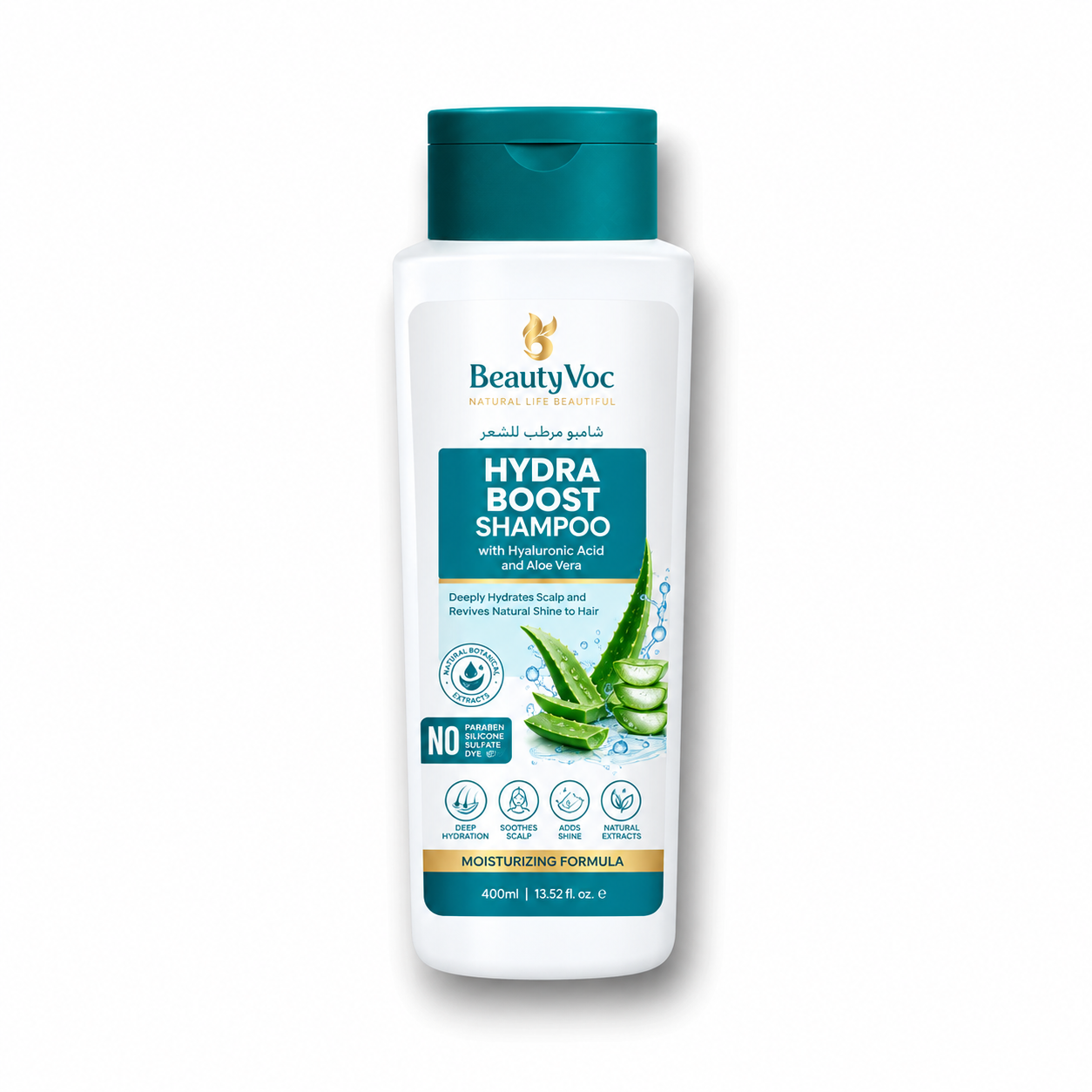 Beauty Voc Hydra Boost Shampoo 400ml Deep hydration for dry, dehydrated hair Beauty Voc Hydra Boost Shampoo 400ml Deep hydration for dry, dehydrated hair - Image 1